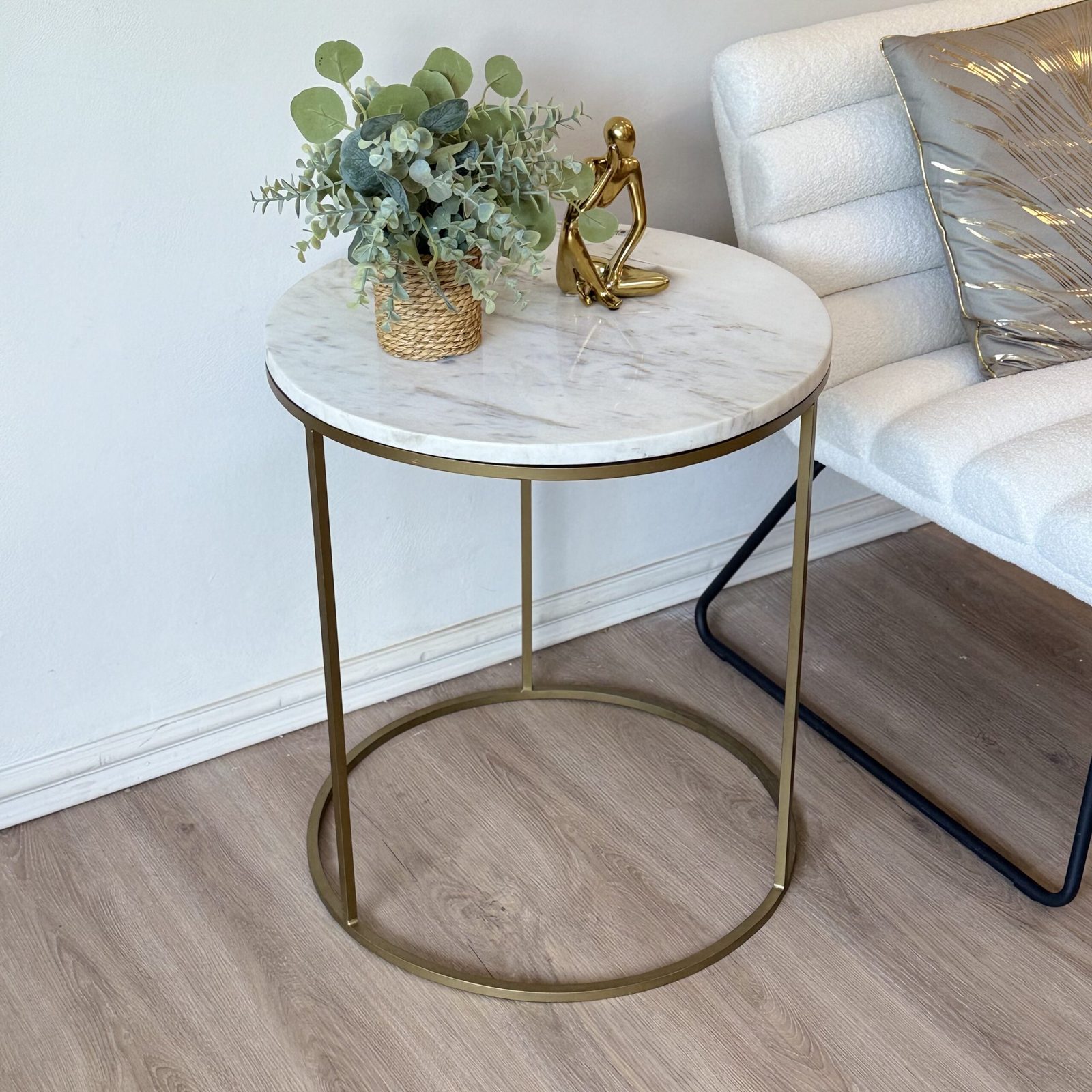 Mesa mármol dorada — vista 2