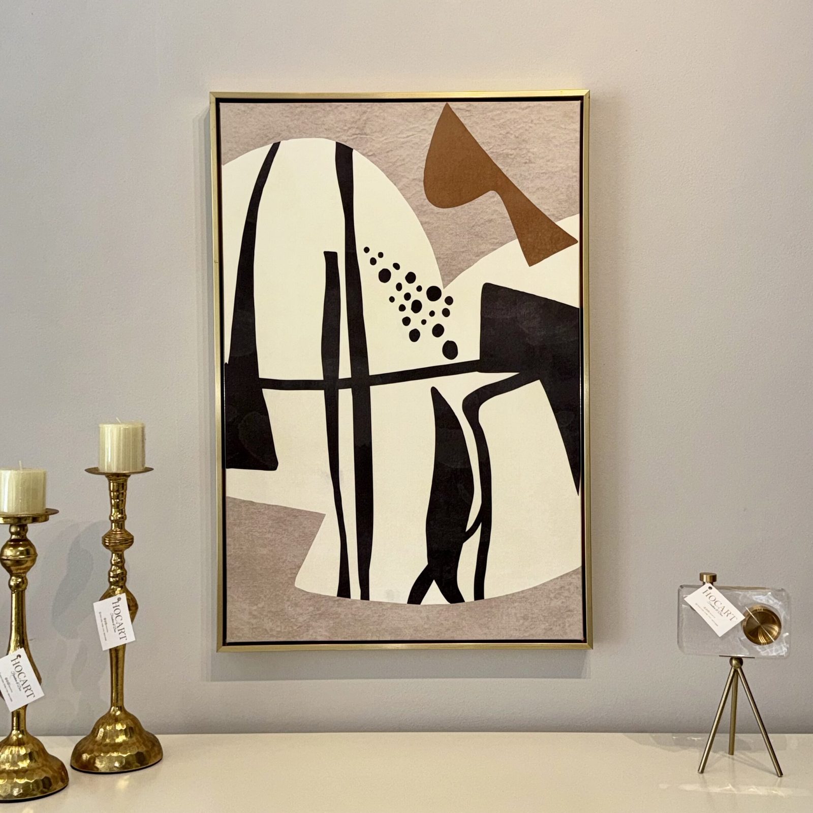 Cuadro abstracto formas geométricas 60x90 cm — vista 2