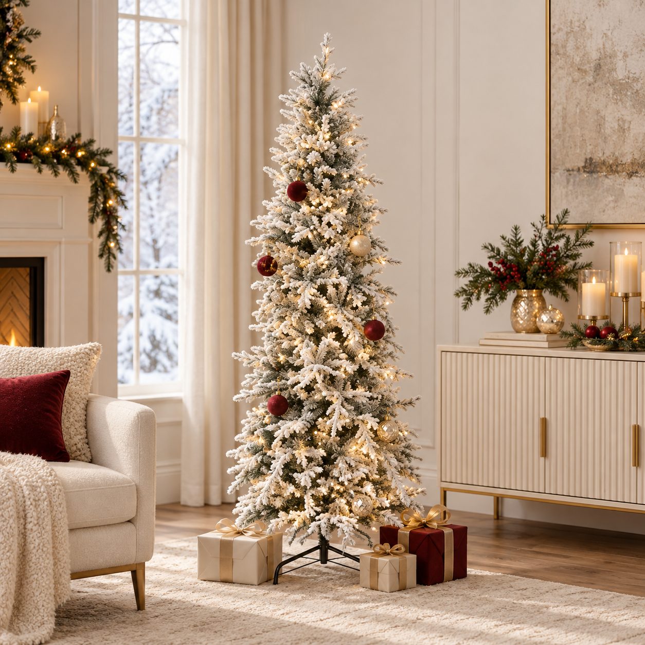 Árbol de navidad con luces Snowfall Glow — vista 2