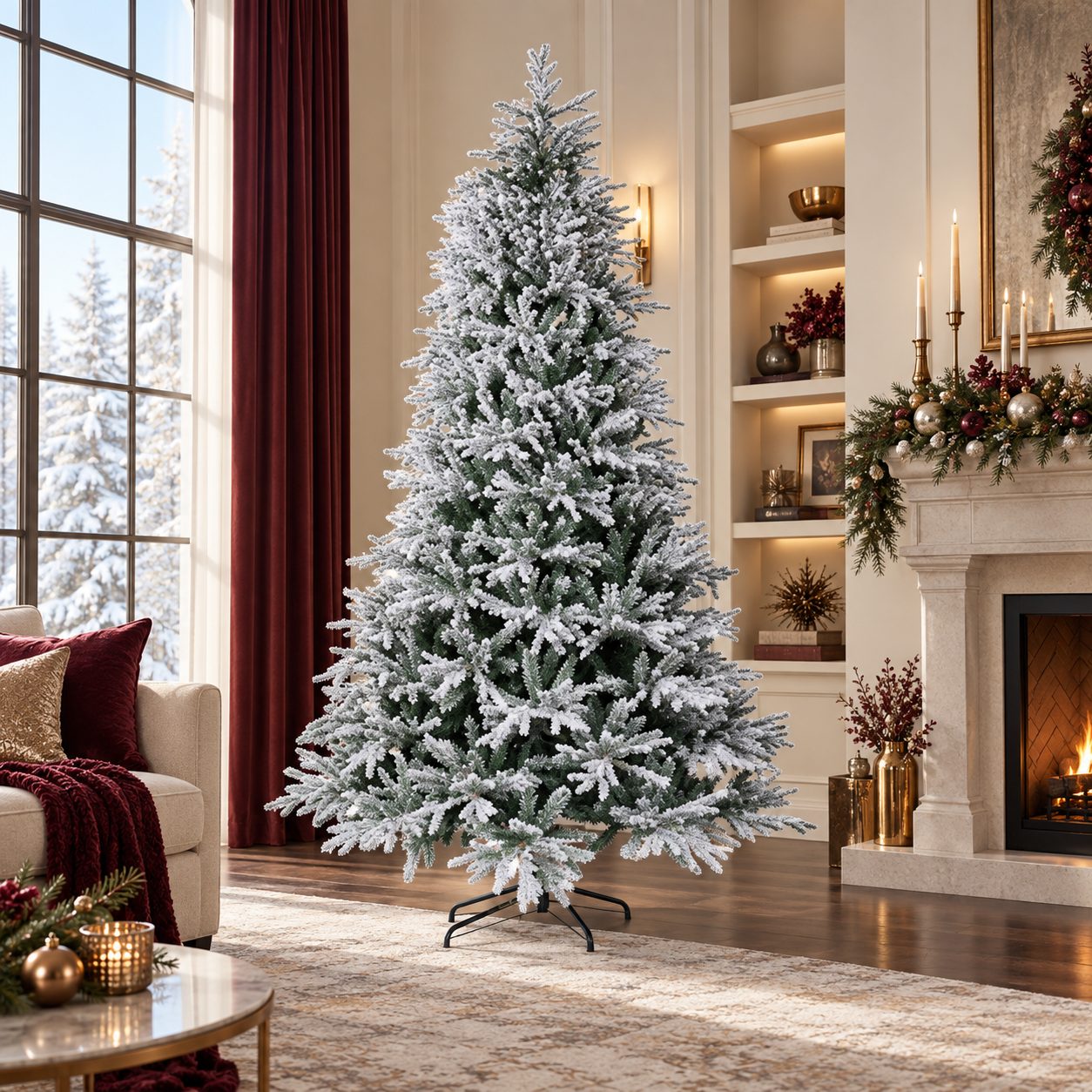Árbol de navidad con luces Forêt Enneigée — vista 2