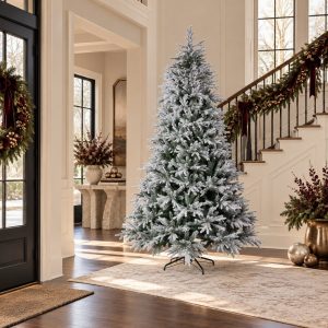 Árbol de navidad con luces Forêt Enneigée