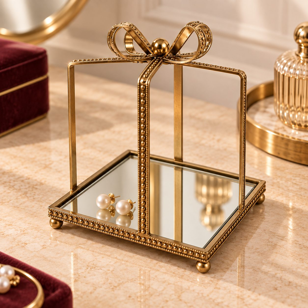 Bandeja decorativa Miroir Enrubanné — vista 2