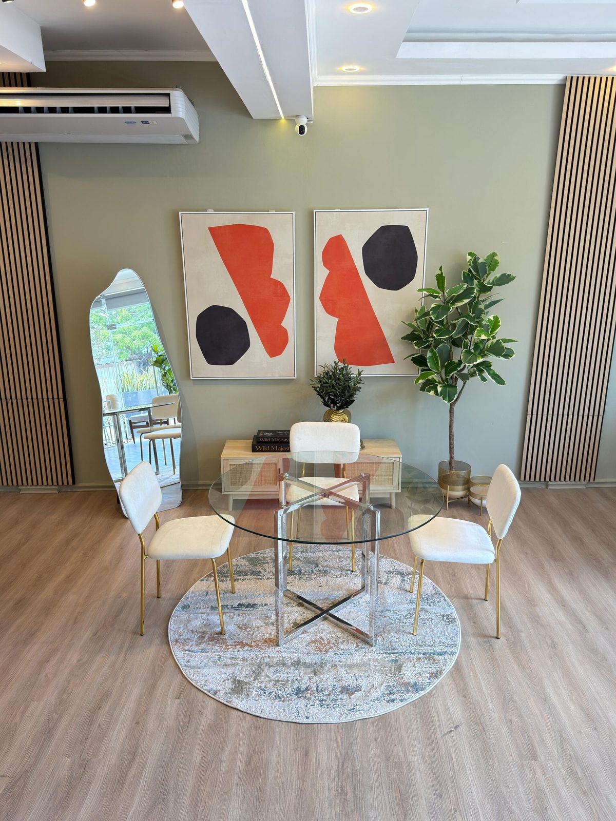 Alfombra Dynamic marfil terracota 200 cm — vista 2