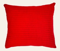 Cojín decorativo rojo — Coussin Coquelicot