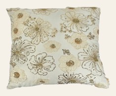 Cojín decorativo crema — Coussin Pétales