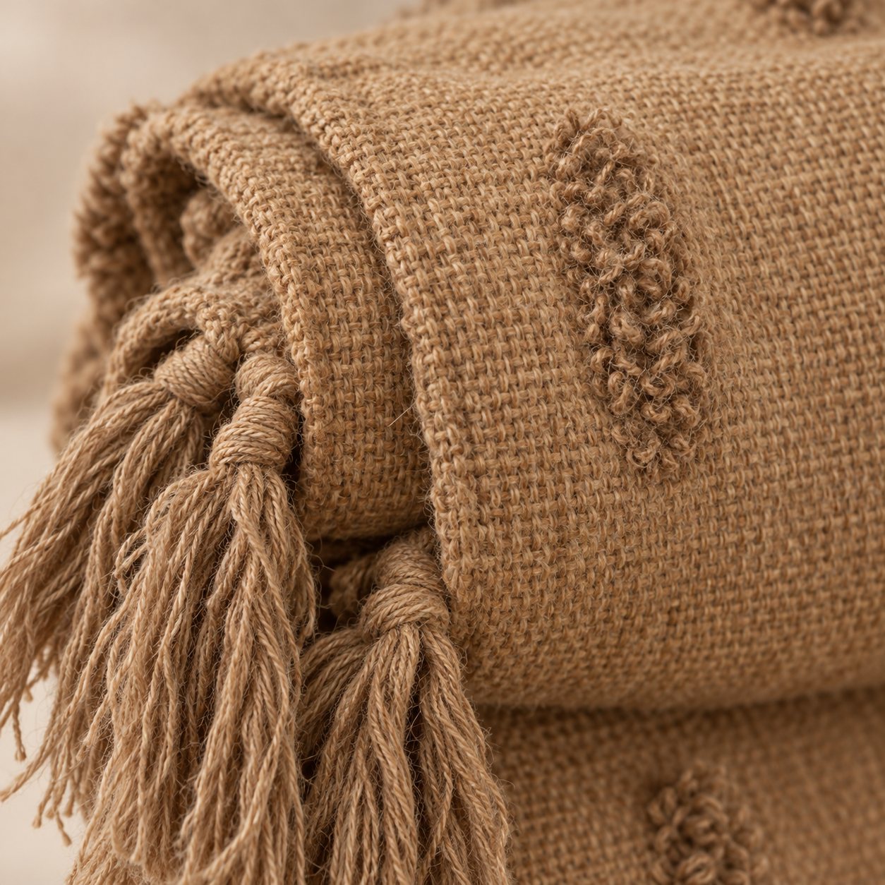 Throw — Plaid Camel, acercamiento a sus detalles
