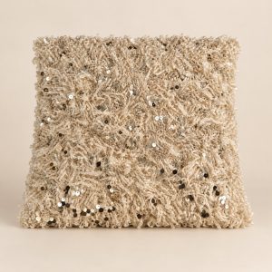 Cojín decorativo brillante Coussin Mica — vista principal con fondo limpio