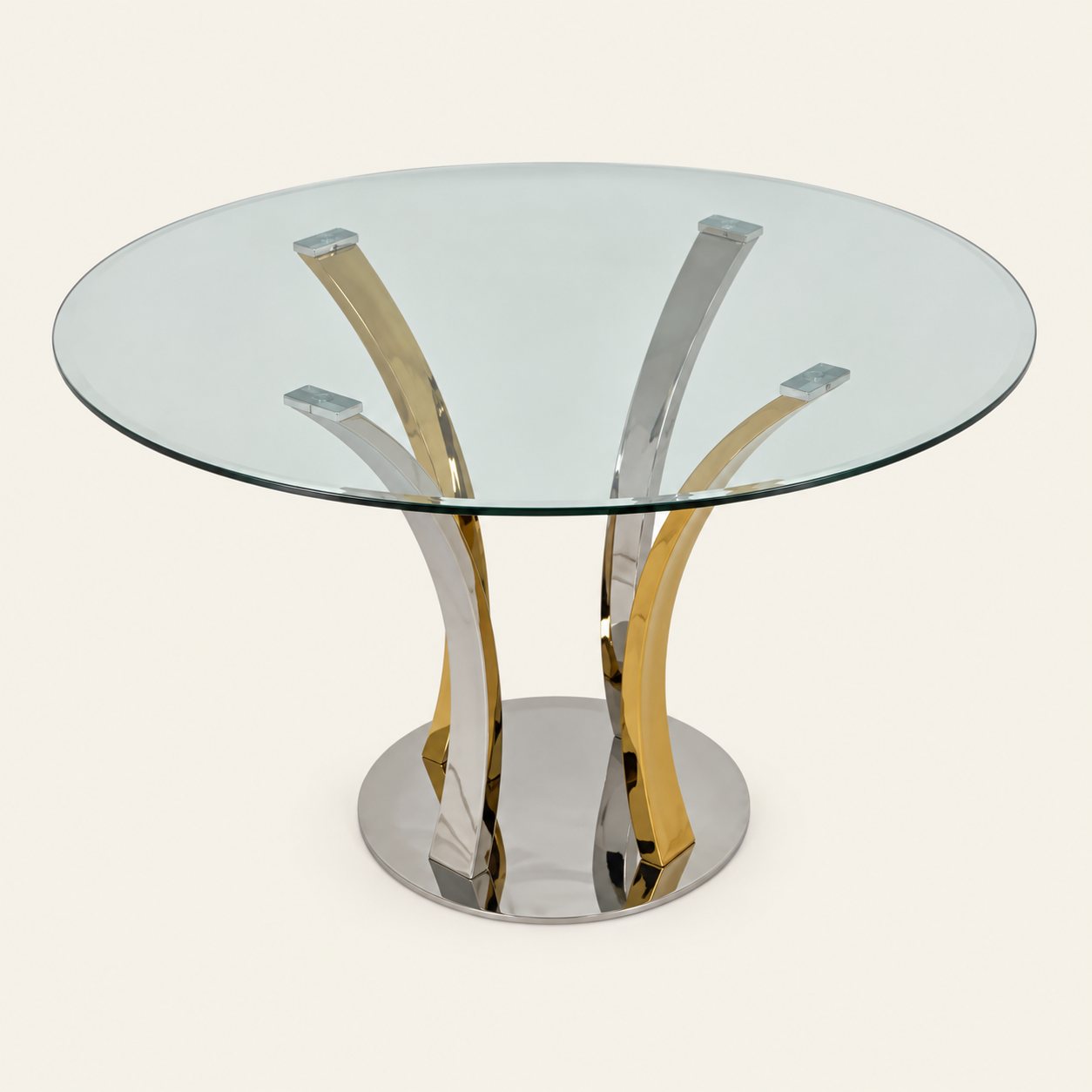 Mesa de comedor — Table Hélice, imagen principal sobre fondo beige claro
