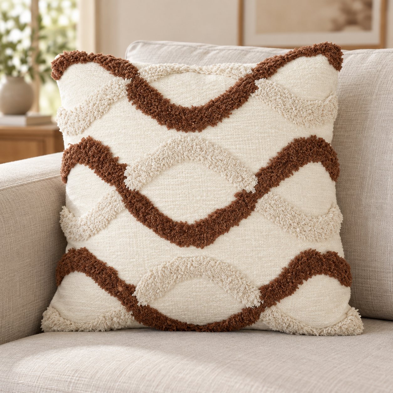 Cojín decorativo — Coussin Vague, vista ambientada 1
