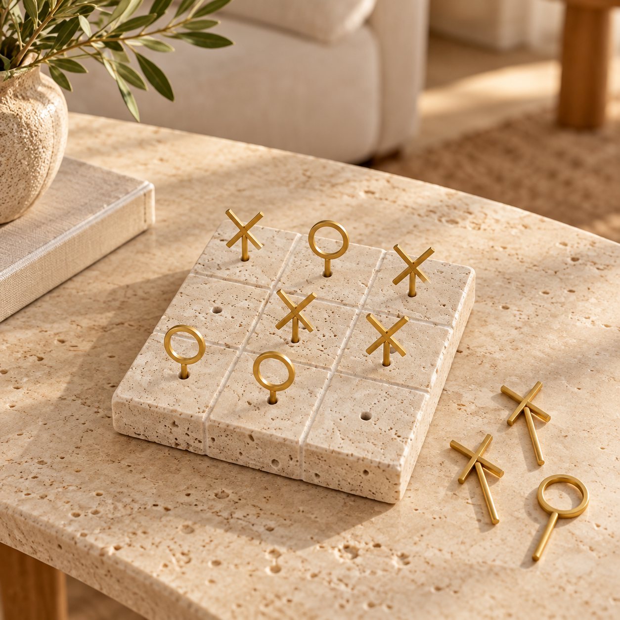 Juego XO decorativo — Morpion de Salon, vista en ambiente