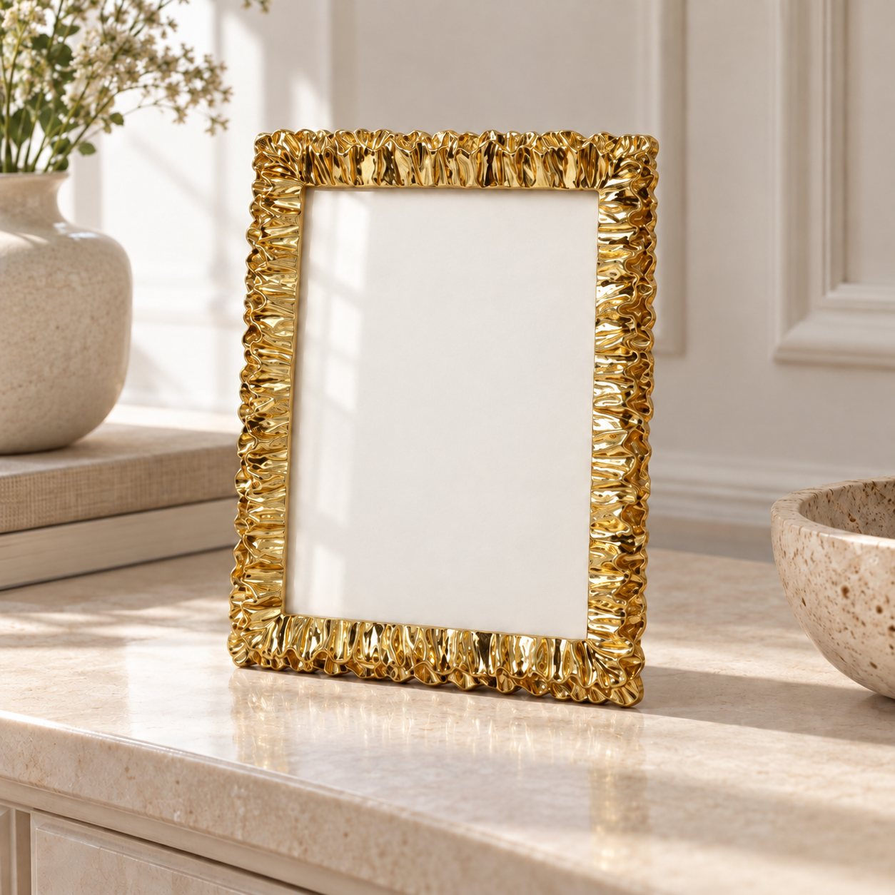 Portarretrato dorado — Cadre Rocaille, vista en ambiente