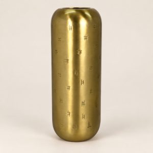 Florero de metal Vase Pépite — vista principal con fondo limpio