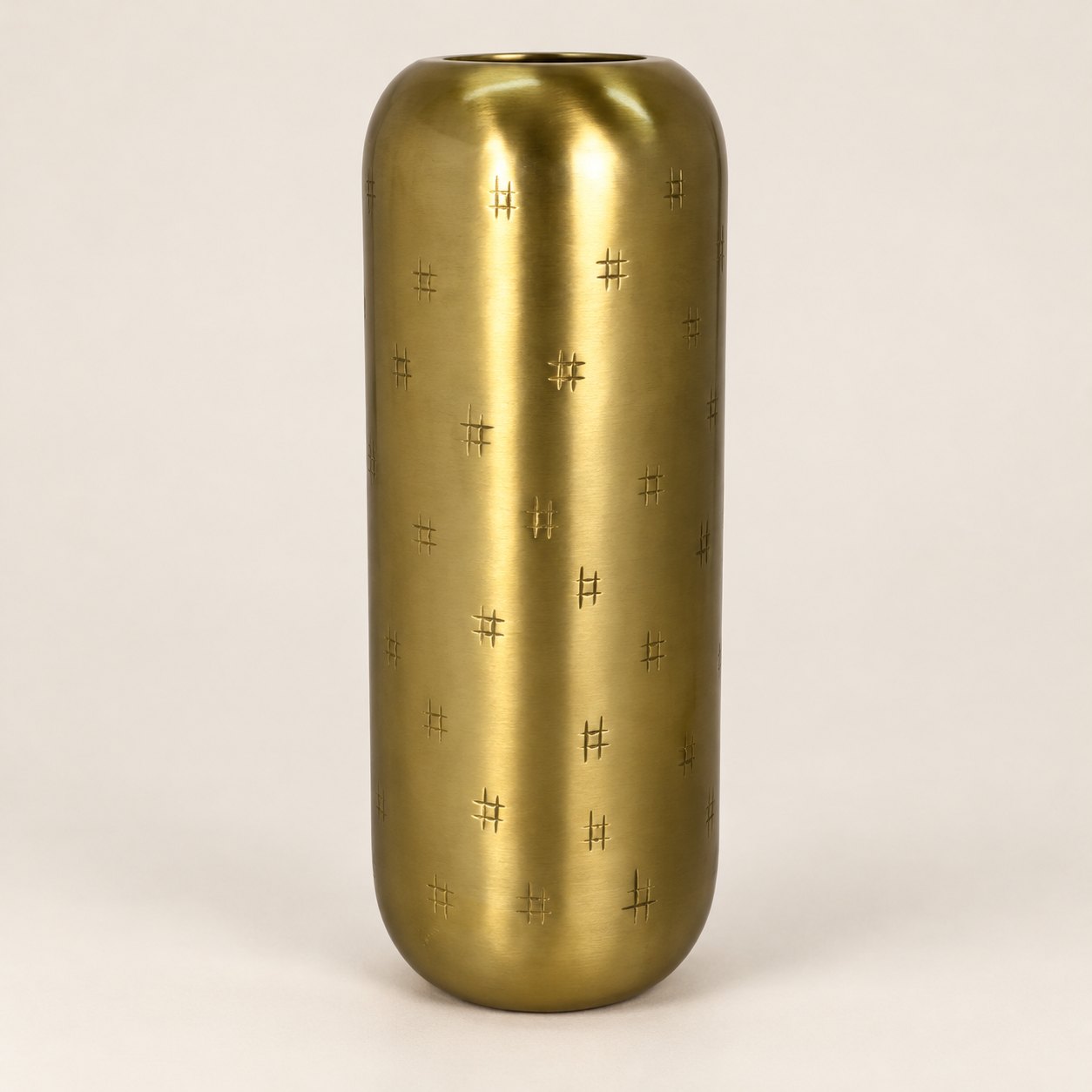 Florero de metal Vase Pépite — vista principal con fondo limpio