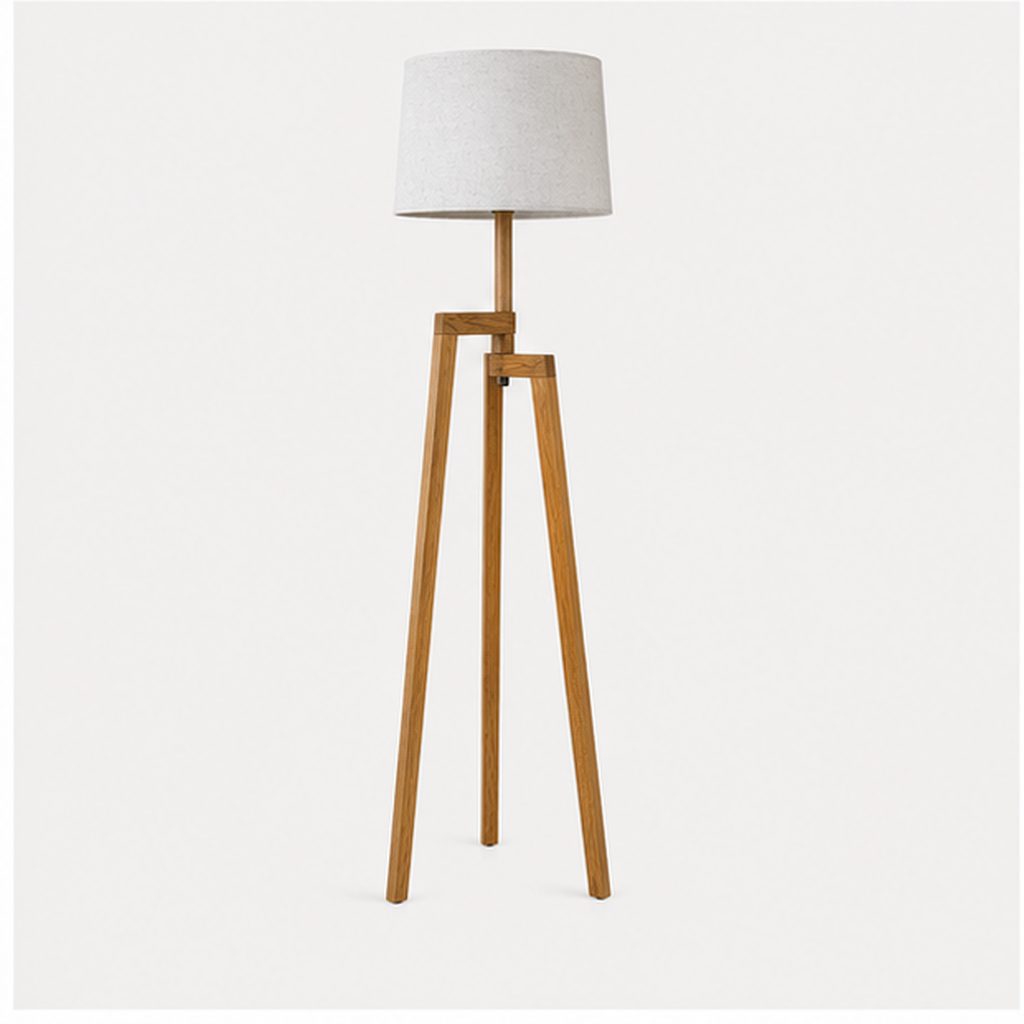 Lámpara de pedestal Wooden Halo — vista 3