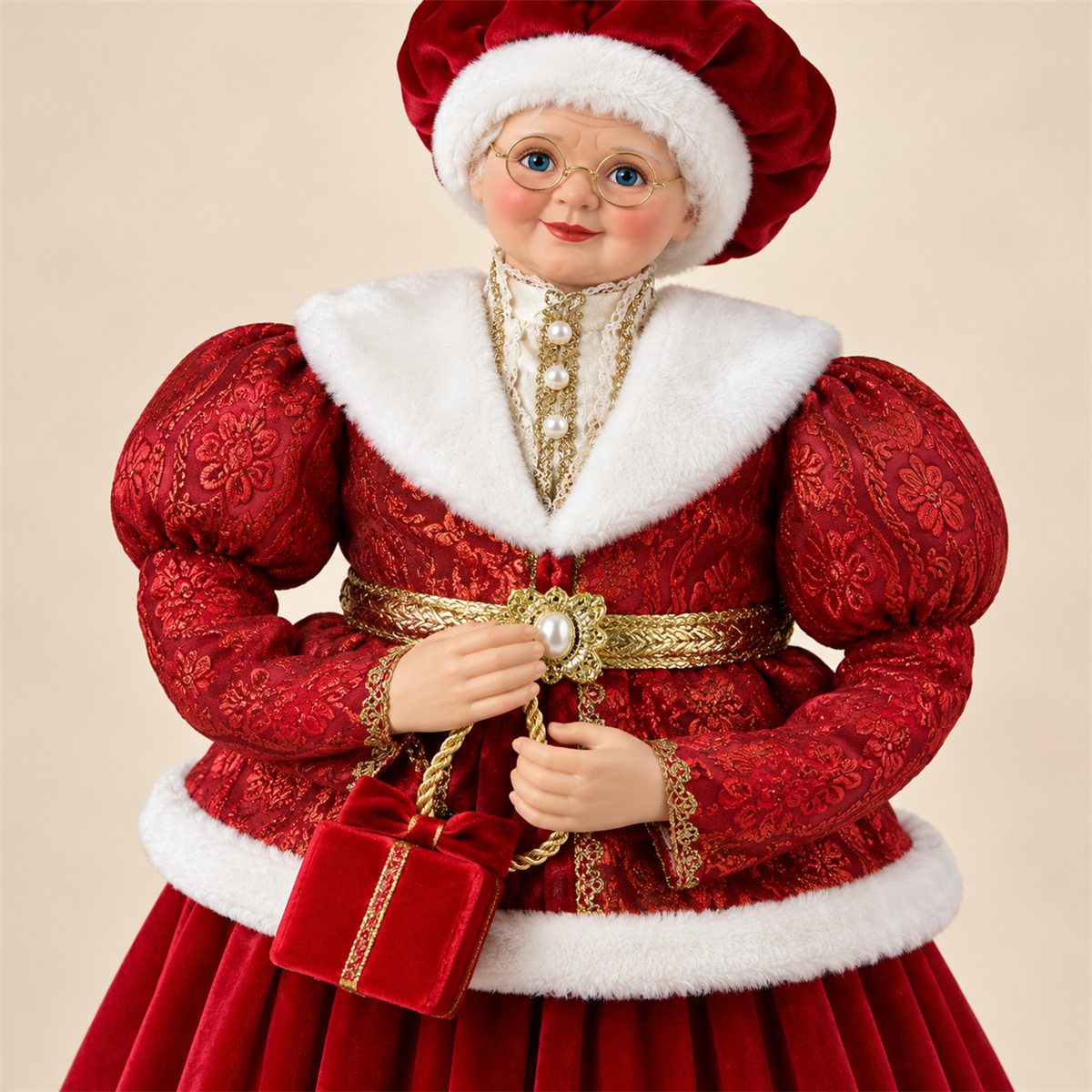 Mamá Santa decorativa — Madame Bordeaux — vista 3