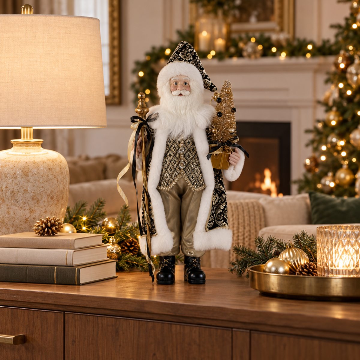 Santa Claus — Nicolas Légende — decoración navideña