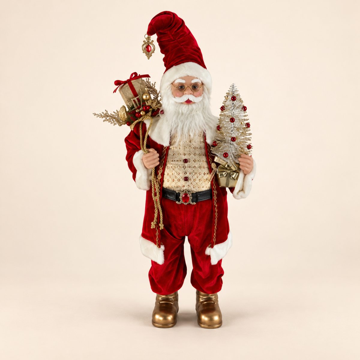 Santa Claus musical — Nicolas Mélodie — decoración navideña