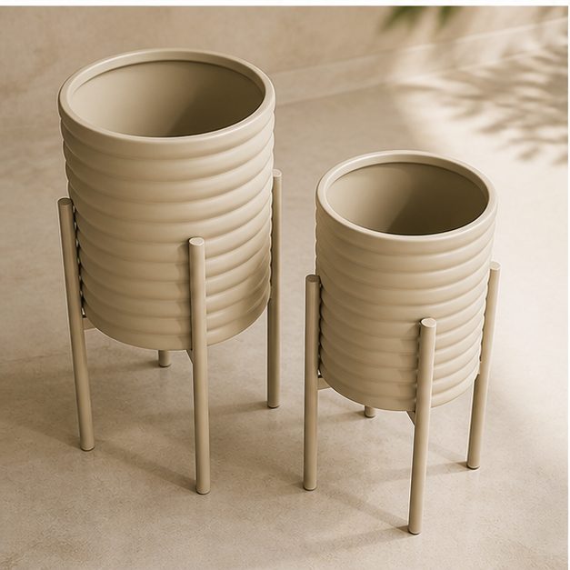 Set de potes decor Nordic Rib — vista 2