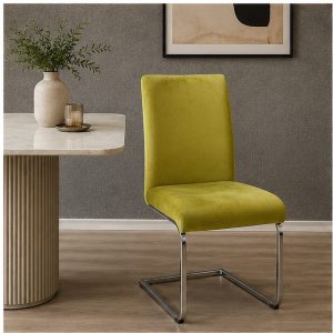 Silla Velvet verde oliva