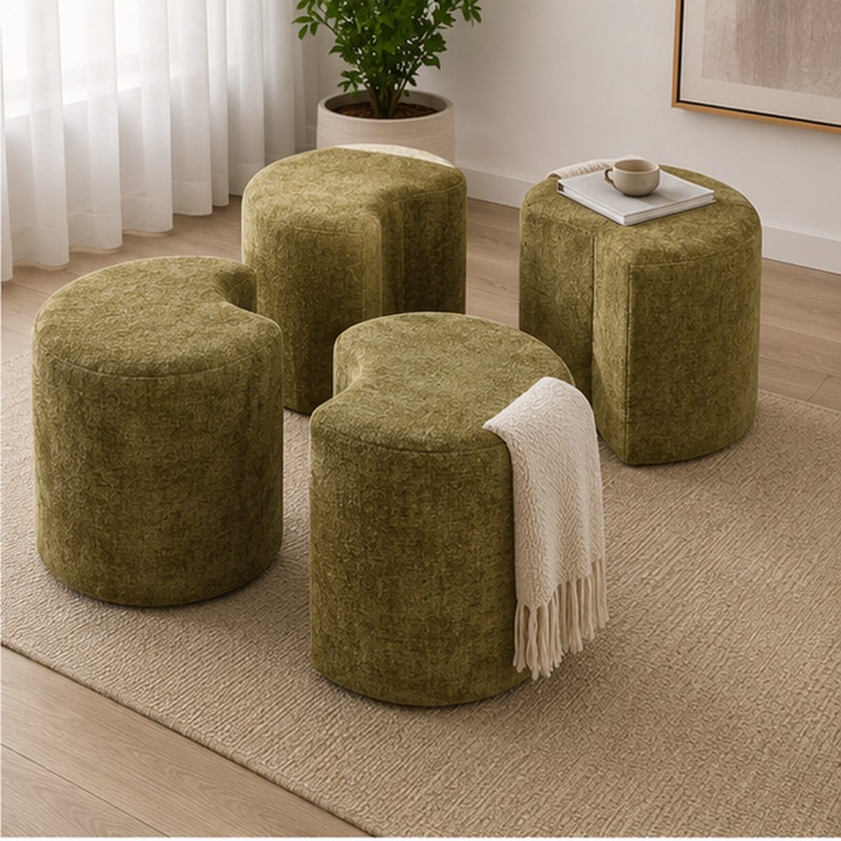 Set de taburetes 4 piezas Olive Atelier — vista 2